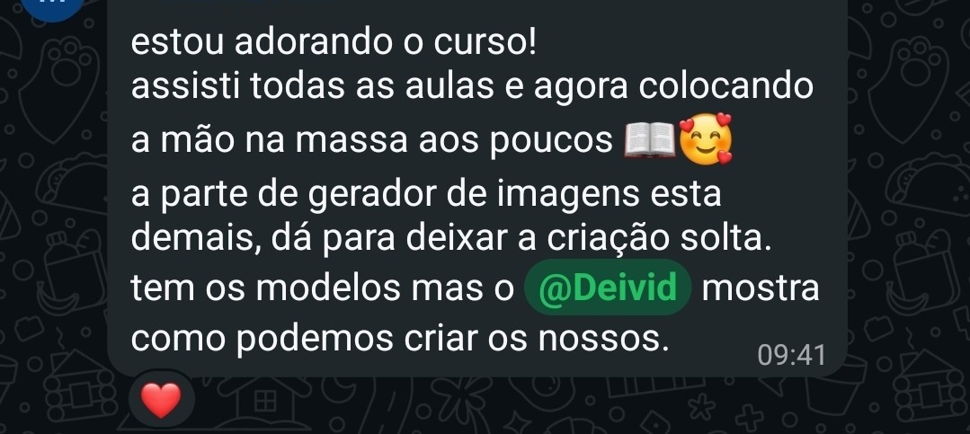 Marina, aluna do plano Avançado