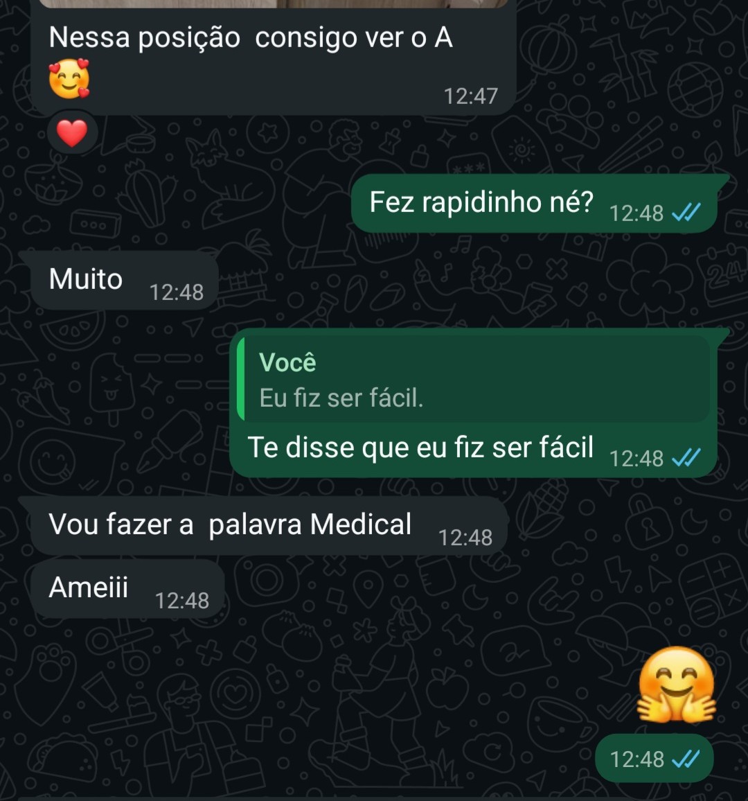 Conversa real com aluna do curso